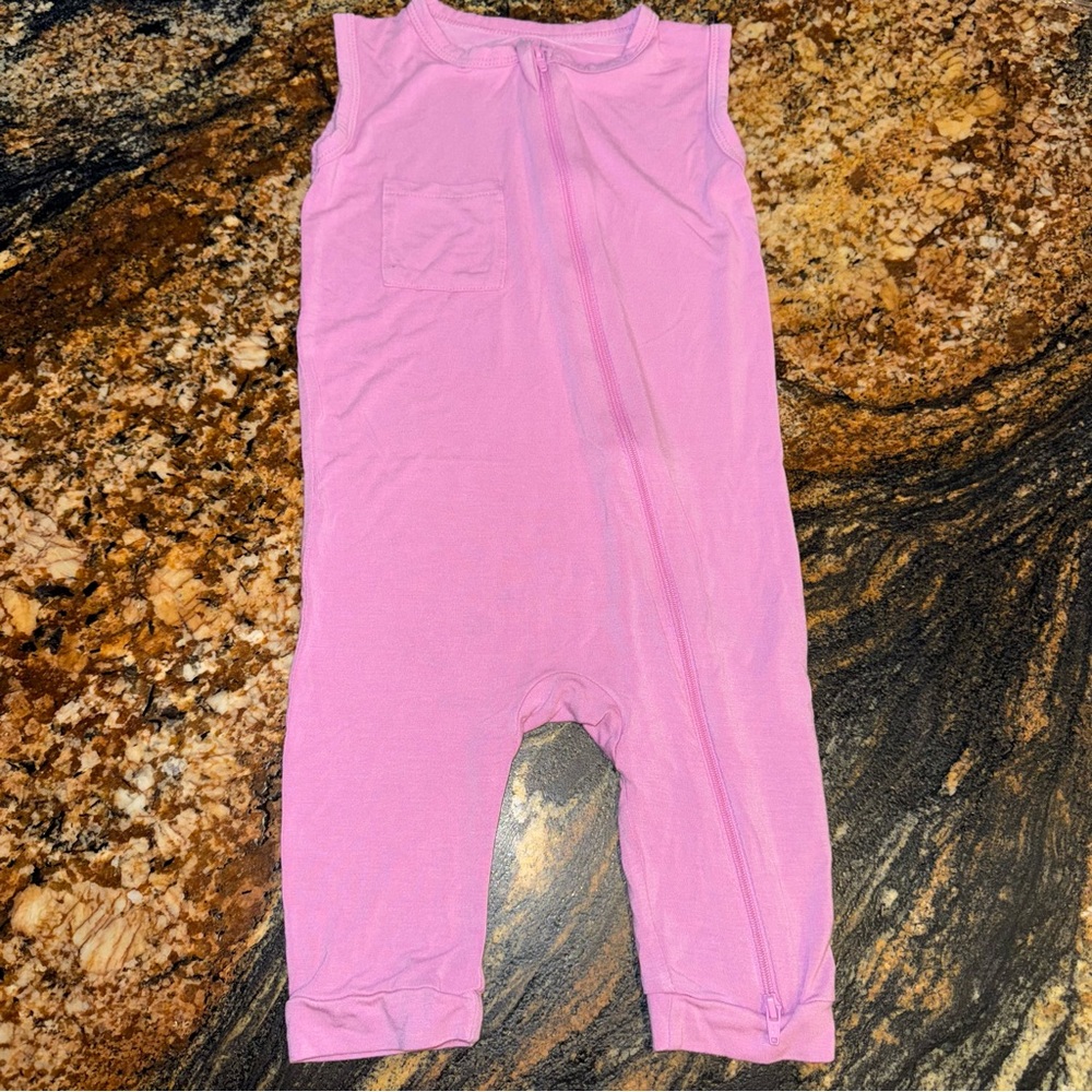 Kyte Baby Bubblegum Sleeveless Romper